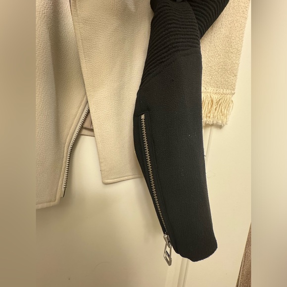 Aritzia Wilfred Montesson Crepe Jacket / Blazer - black & white / cream - Picture 15 of 16